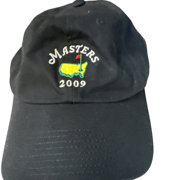 2009 Masters Tournament Hats Black & White Adjustable Strap American Needle Cott - Picture 2 of 7